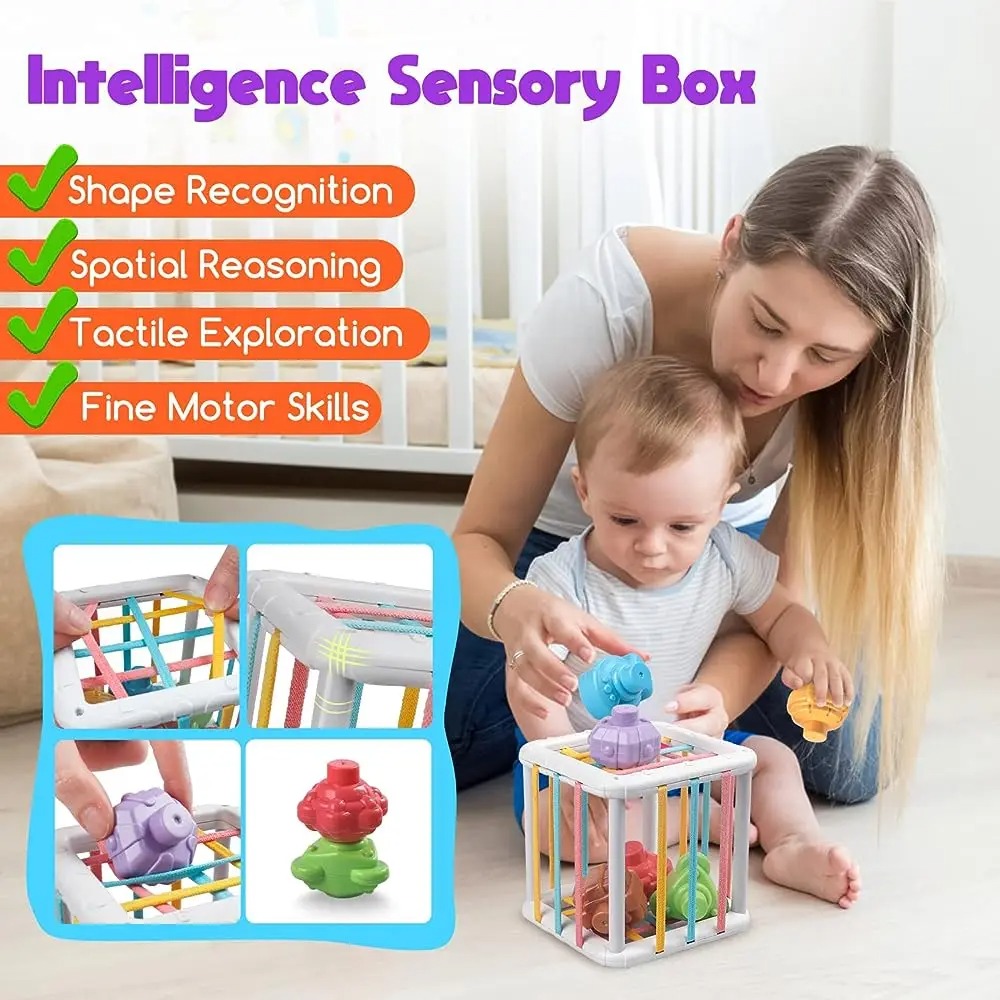 Kolorowa kostka Montessori do  – Baby Products Toys recenzja i cena