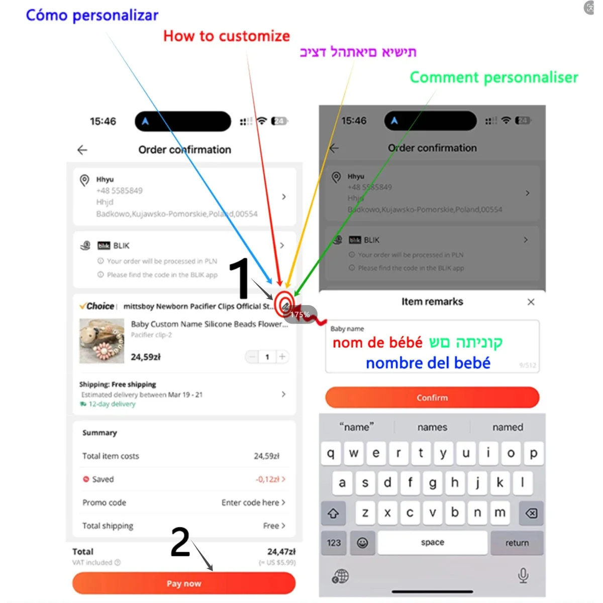 Personalizowany drewniany łańc – Baby Products Gift recenzja i cena
